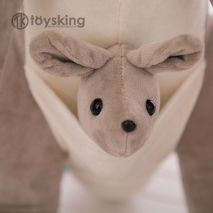 <span class=keywords><strong>Peluche</strong></span> personalizzato <span class=keywords><strong>canguro</strong></span> farcito con Logo bambino e sciarpa - Product Image 2