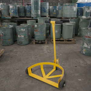 Chariot à tambour en acier à profil bas d'une capacité de 661lbs 1 roue pivotante en PU <span class=keywords><strong>2</strong></span> <span class=keywords><strong>roues</strong></span> fixes en PU tambour à baril d'huile chariot à main à rouleaux Support OEM - Product Image 5