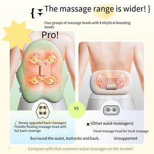SIAASOO W2 Taillenmassagegerät Massagekissen für Schulter, Bein, Rücken, Halswirbelsäule Massageinstrument mit Knetfunktion und Wärmekompression Tragbar - Product Image 2