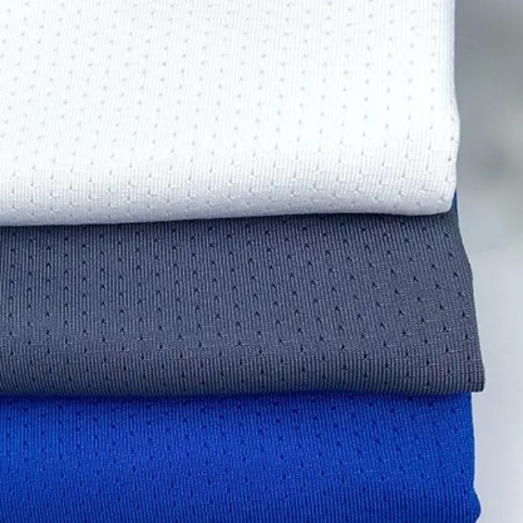 Tela Sports Wear tessuto in poliestere poliestere Spandex Stretch Drifit Football baloncesto tessuto a rete per la stampa a sublimazione