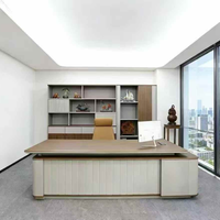 Bureau de direction moderne de luxe en bois massif, design modulaire durable, multifonctionnel, pour usage scolaire, appartement, immeuble de bureaux