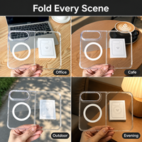 Coque de téléphone magnétique transparente personnalisée avec logo pour iPhone 18 Fold – Étui hybride fin anti-poussière – Vente en gros directe usine