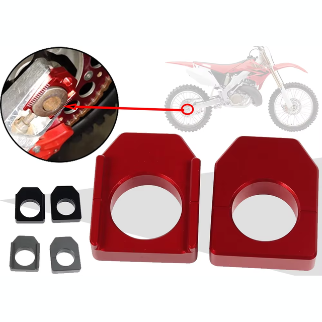 Motorcycle CNC Rear Chain Adjuster Axle Blocks for HONDA CRF250R CRF450R CRF250X CRF450X CRF250RX CRF450RX CR 125 250 CRF X R RX