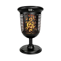Torche anti-insectes LED à énergie solaire, lampe de pelouse anti-moustique, étanche, lumière UV, pour le jardin