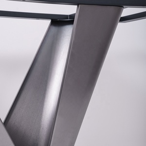 Chân bàn bằng đồng thau, bàn hiện đại, chân bàn kim loại đặt làm theo kích thước và hoàn thiện tùy chỉnh, phù hợp với mặt bàn gỗ hoặc đá. - Product Image 4