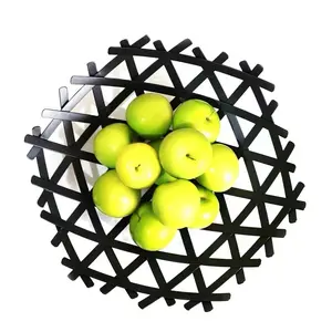 Fruit Bowl Basket Food and Vegetables Holder Fruit Vegetables Storage Basket Metal Fruit Basket