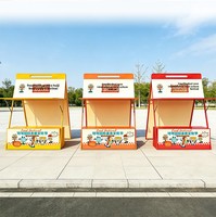 YTSF-H12 Stand de promotion mobile pliable et flexible pour marché extérieur, stand de marché, centre commercial, table de promotion portable