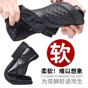 Sandales en cuir pour hommes, plates, ajourées, respirantes, fermeture Velcro, marron, taille 40-46, pour un usage décontracté estival - Product Image 3