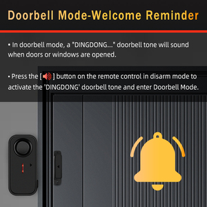 Solo sống cảm biến không dây cửa và cửa sổ chống trộm báo động ánh sáng điều khiển từ xa chuông cửa khẩn cấp chống trộm cửa báo động - Product Image 3