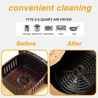 Penggorengan Udara 8L 1300W Tanpa Minyak dengan Layar Sentuh Digital dan Timer, Peralatan Dapur Rumah untuk Makanan Sehat Keluarga