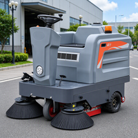 Balayeuse autoportée électrique industrielle 2m, aspirateur automatique avec bac pour atelier et entrepôt