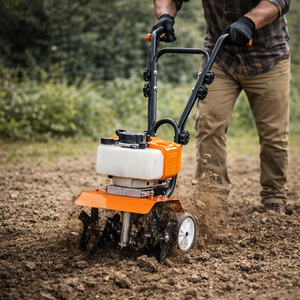 Mini Motozappa a Benzina MYOYT 43cc 1.25KW Motore a 2 Tempi Raffreddato ad Aria Larghezza di Lavoro 25cm Profondità 22cm Serbatoio Carburante 1.2L - Product Image 2