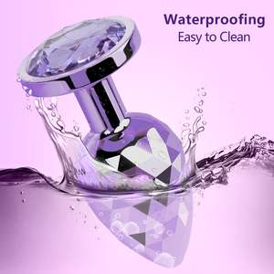 3 Pak sumbat pantat Set mewah geometris berlian desain <span class=keywords><strong>Anal</strong></span> Dilator mainan seks dewasa G Spot prostat stimulasi logam sumbat bokong - Product Image 5