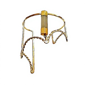 Hammered Gold-Plated Brass Metal Handcrafted Agate Stone Cuff Bracelet for Women Wedding Occasion Manufacturer From India - Product Image 2