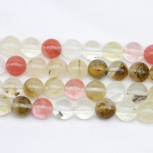 Natural Stone Watermelon Rind Round <b>Loose</b> <b>Beads</b> For Bracelet Making 6mm Wholesale DIY Accessories - Product Image 2