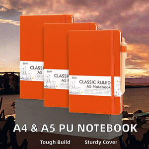 A5 máy tính xách tay dày mềm PU da học tập điều hành Tạp Chí với bìa cứng phong cách quà tặng cho sinh viên đại học - Product Image 3