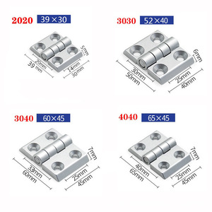 हेंगशेंग 2020/3030/4040 एल्यूमीनियम मिश्र धातु हिंज प्रोफ़ाइल एक्सट्रूज़न भागों के लिए दरवाजे खिड़की कैबिनेट फर्नीचर औद्योगिक - Product Image 6