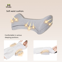 Oreiller de soutien lombaire en mousse à mémoire de forme double couche Jiyimei pour soulager les douleurs du bas du dos et de la taille, anti-ronflement, soutien corporel