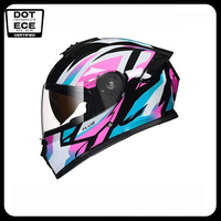 Casque de moto modulaire rabattable intégral, coque robuste en ABS, système de visière à double lentille, respirant, sécurité, adulte, cyclisme urbain