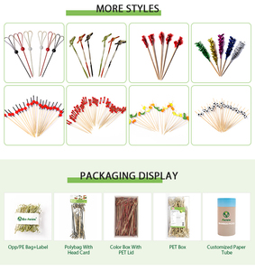 Thân thiện với môi dùng một lần tre tim xiên/vòng xiên/knoted xiên - Product Image 4