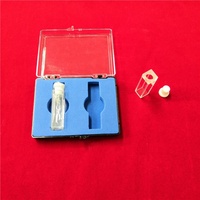 Cuvette en quartz optique Q214 pour fluoromètre, longueur de chemin de 10 mm, 3,5 ml, avec bouchon