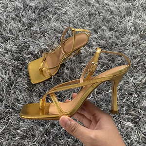 2025 Ankle Strap Women <b>Sandals</b> Summer Fashion Brand Thin High Heels Gladiator Shoes Narrow Band Party Dress Pump Shoes - Product Image 3