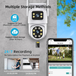 厂家直销系统双镜头双屏Wifi双镜头闭路电视家用无线安全摄像头 - Product Image 4