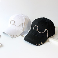 BSBH diseño de moda logotipo personalizado gorras de béisbol decoración anillo de Metal gorra camionero personalizado Unisex único Rock Iron papá sombreros personalizados
