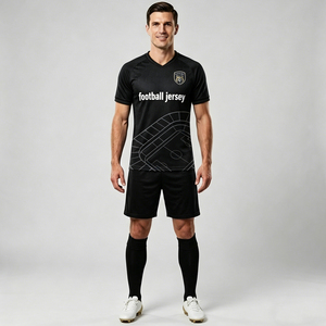 Nouveaux Kits de Football Premium 2026 – Maillots de <span class=keywords><strong>Foot</strong></span> Manches Courtes Grande Taille pour Hommes – Tenues d'Équipe Personnalisables avec Logo – Survêtements - Product Image 3
