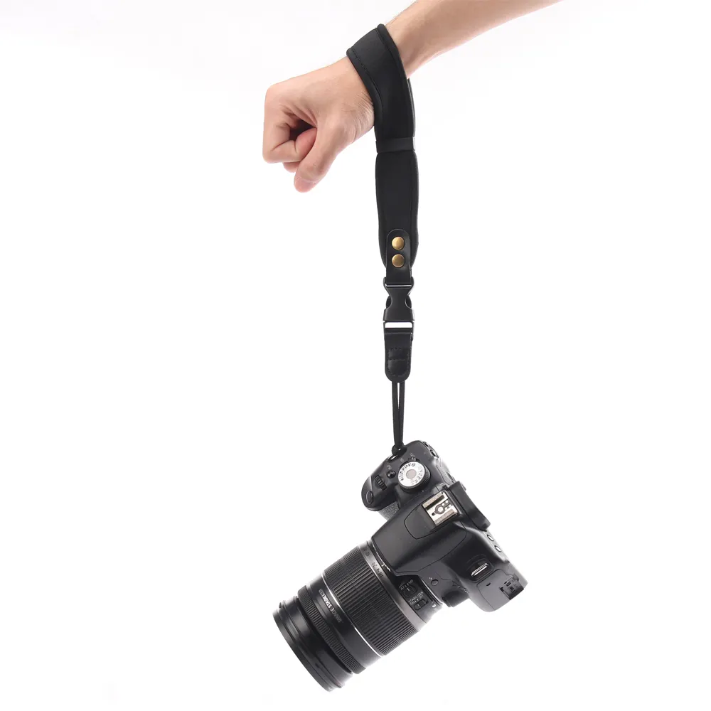 Factory Wholesale Flexible Short Soft Cloth Camera Hand Wrist Grip Strap for Canon EOS Nikon Sony Olympus SLR/DSLR Cameras