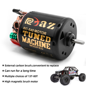 Moteur à balais RC 540 13T-80T pour voitures RC Axial Traxxas TRX4, pièces de voiture 1/10, accessoires, jouets, camions <span class=keywords><strong>Tamiya</strong></span>, chars, moteur à balais 540 RC - Product Image 2