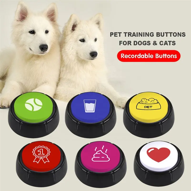 Wholesale Custom Record Talking Button Game Show Pet Training Buttons For Dogs & Cats