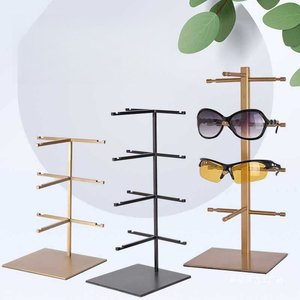 Présentoir en acier inoxydable pour lunettes et lunettes de soleil, avec support de rangement, pour magasins d'optique - Product Image 3