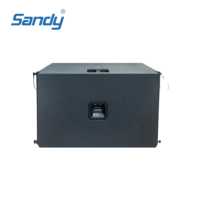 Haut-parleur audio Sandy, un seul haut-parleur de ligne de 18 pouces, équipement de sonorisation, subwoofer pour système de sonorisation de scène