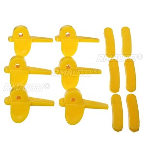 Juego de 12 protectores de llanta de nailon para máquina desmontadora de neumáticos, insertos de cabeza para máquina de cambio de neumáticos, color amarillo - Product Image 3