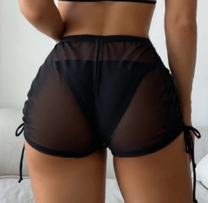 Short de plage transparent sexy pour femme avec cordon de serrage, 7 couleurs, tailles variées - Product Image 4