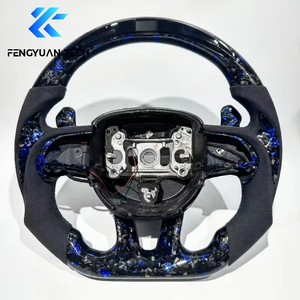 Volant de voiture en fibre de carbone forgée avec LED pour <span class=keywords><strong>Dodge</strong></span> Charger Challenger Durango Demon <span class=keywords><strong>SRT</strong></span> Journey RT <span class=keywords><strong>Viper</strong></span> Ram TRX SXT Hellcat - Product Image 5