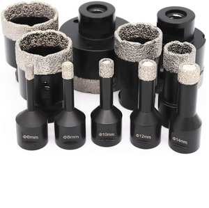 Brocas de diamante para perforar azulejos de porcelana con conexión M14, diámetro exterior de 6-180 mm, brocas de diamante soldadas al vacío. - Product Image 1