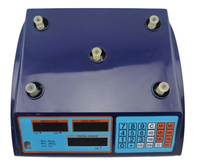 Balance numérique Beichen BC-807 bleu foncé avec triple affichage LCD rouge, usage commercial, capacité 40 kg/10 g, compatible OEM