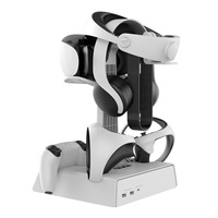 Vente en gros Station de charge pour double contrôleur RVB Accessoires pour PS5 VR2 avec connecteur magnétique et adaptateur secteur