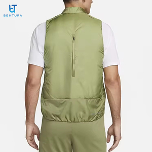 Gilet de Course Thermique Décontracté de Haute Qualité pour Homme avec Double Fermeture Éclair et Patchwork Personnalisé, Veste Utilitaire Fine en Duvet - Product Image 6