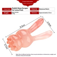 Outil de massage facial en résine en forme d'oreille de lapin, gratte-nez Gua Sha, vente en gros, logo personnalisé, lifting de la mâchoire, drainage lymphatique