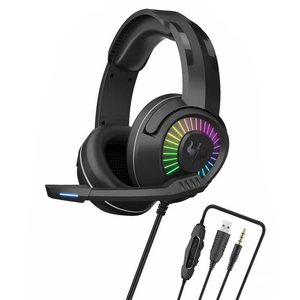 Auriculares para juegos Ovleng Gt67 con luz LED para PC, portátil, música y juegos - Product Image 1
