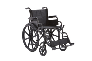 Anti-Rust All Black Foldable Transport Wheelchair Shock Absorbing Front Casters Easy Trunk <b>Storage</b> - Product Image 5