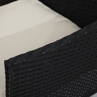 Ensemble chaise et table à thé en rotin tissé pour patio extérieur pour les repas dans les terrasses de jardin Villas Hôtels de loisirs