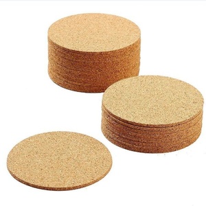 Factory Wholesale <b>Cork</b> Wood <b>Coaster</b> with Custom Logo of All Types Shape - Product Image 1
