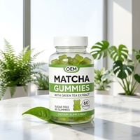 Complément Alimentaire Antioxydant en Gommes de Matcha Certifié ISO 9001 OEM/ODM pour Adultes et Adolescents - Beauté, Durée de Conservation de 24 Mois