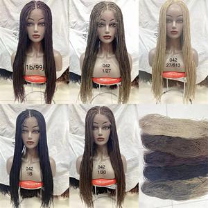 Perruques tressées sans colle, longues et lisses, les mieux notées, en dentelle complète, pour femmes noires - Product Image 2