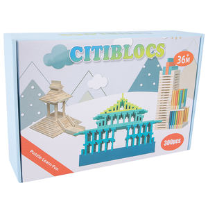 Katle mainan susun anak-anak, teka-teki garis warna-warni untuk konstruksi batang taman kanak-kanak - Product Image 5