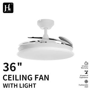 Ventiladores de Techo Grandes de 42 Pulgadas, Modernos, Inteligentes, Invisibles, Retráctiles, con Luz LED y Control Remoto - Product Image 2